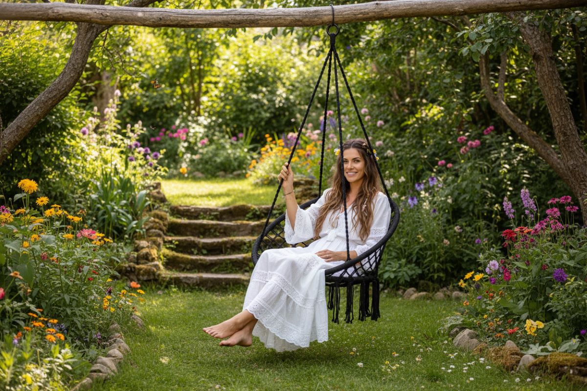 SunWall Závěsné zahradní křeslo Relaxco 112748 tmavě šedé 3